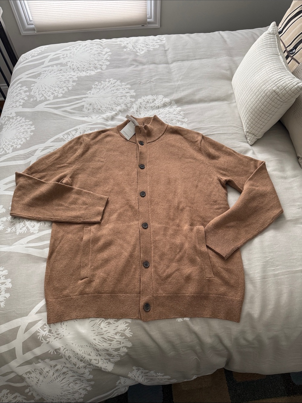Banana Republic Factory Men's Button-Up Cardigan - Camel